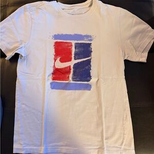 Nike White Tee with Subtle Graphic